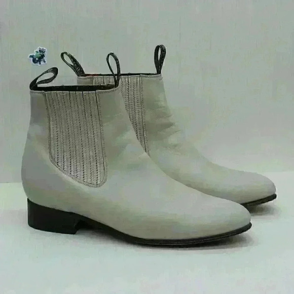 El Estribo Men’s Tan Leather Ankle Boots Size US 8.5 - Picture 2 of 11